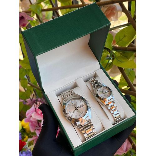 Seiko X Orient Couple Stainless Steel Watches – Romantic Matching Pair for Couples