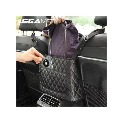 High quality PU leather car in between seat organizer