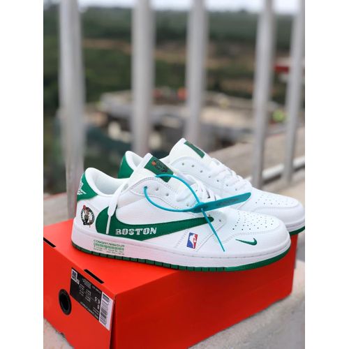 boston celtics white sneakers