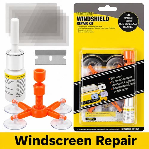 Windscreen Cracks Repair Kit, Car Cracked Windshield Windcreen Repairing Kit Glass Crack Pepair Liquid Broken Glass Crack Glass Repair Nano Fluid -Quick & Efficient Repair - DIY