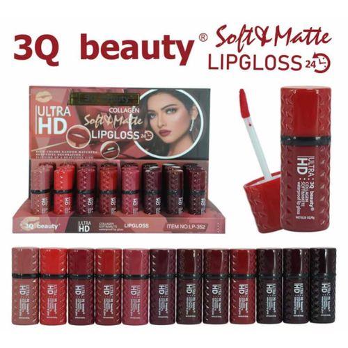 3pcs collagen soft matte lip gloss
