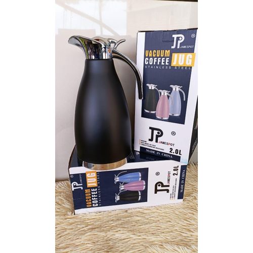 2.0 Litre Stainless Steel Vacuum Coffee Flask with Easy Pour Spout