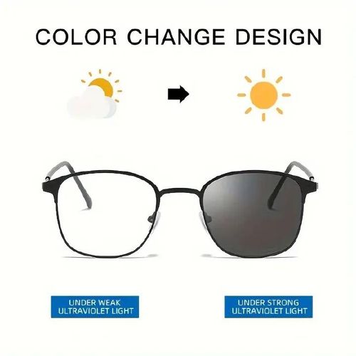Photochromic Progressive Multifocal Computer Reading Glasses Anti UV Sun Readers