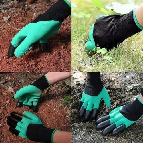 Gloves With Claws Heavy Duty Gloves For Gardening & Farming Reusable, Washable Gloves For Digging, Planting & Pruning Garden Accessories