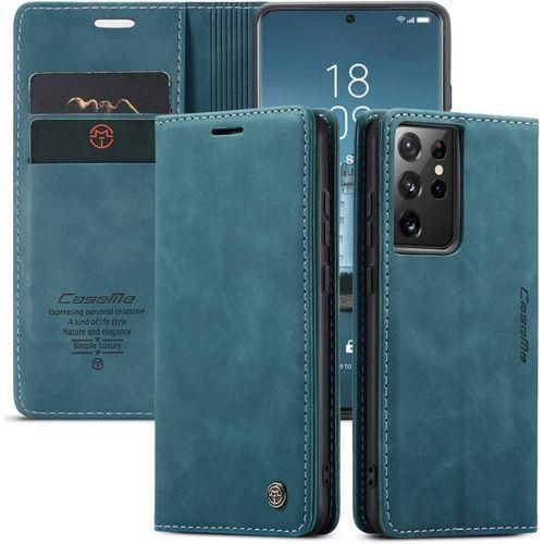 Samsung Galaxy S21 Ultra Caseme Wallet Case Matte Texture Retro PU Leather Protective Phone Cover