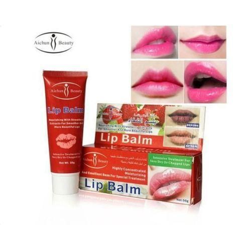 Lipbalm for smoother dry chapped lips with natural extracts