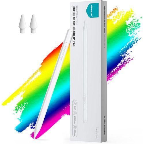 Nilkin iSketch S3 Adjustable universal Capacitive Stylus pen with Tilt Sensitvity Palm Rejection for Apple ipad Pro M4 11 2024 / ipad Pro 11 inch/ipad Pro 13 M4 2024