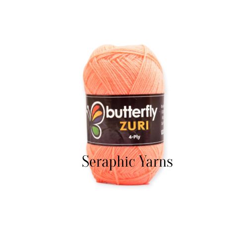 Light Orange Butterfly Zuri Acrylic Think Yarn 10PCS 100% Acrylic
