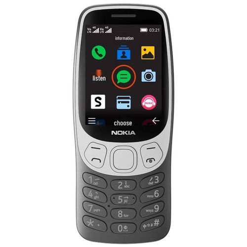 3210 4G 24 128MB 64MB RAM 2MP Camera Dual SIM Grunge Black