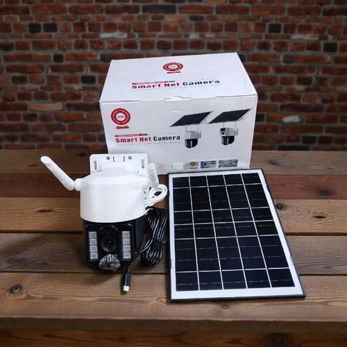 Solar Battery 4G PTZ Solar Camera Outdoor Security with 10800mAh Built In Battery