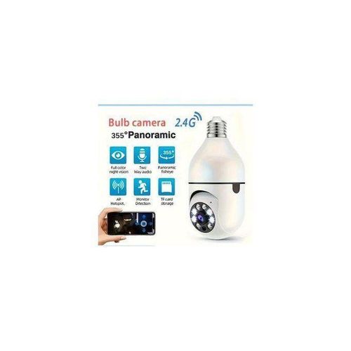 single lens ptz bulb camera indoor surveillance