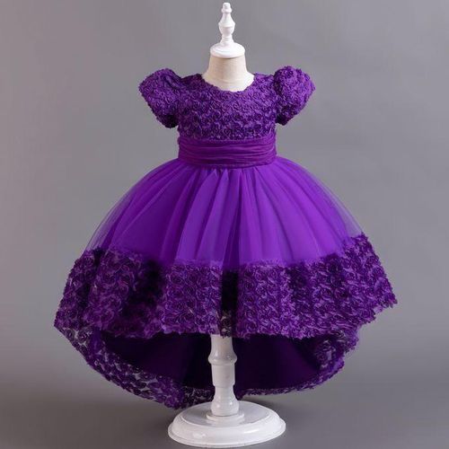 Girl Children Kids New Arrival Long Tail Christmas Wedding Dinner Party Princess Dress Ball Gown