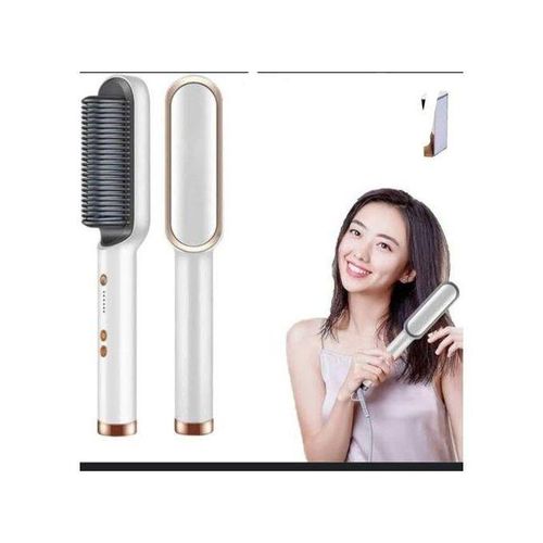 Hair Straightener Hot Comb Anti Scalding Curler Electric Iron Brush