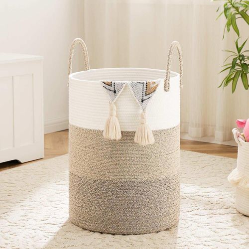 Laundry basket cotton rope
