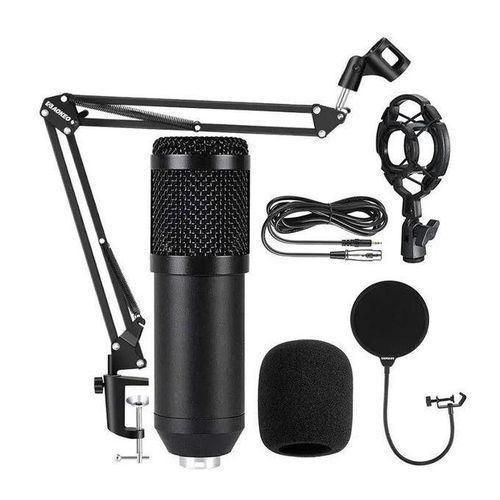 BM800 Microphone Case Professional Studio Condenser Microphone for Computer - Black