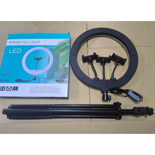 LED Studio Ring Light 14" with Tripod & Color Options