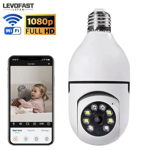 360° Camera Bulb – E27 Smart Wi-Fi PTZ for Indoor Monitoring