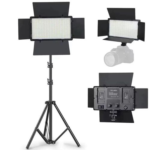 Pro LED 600 Photography Equipment TV Video Studio Photo Shooting LED Flat Lamp Eyelash Beauty Selfie Live Stream LED Panel Light