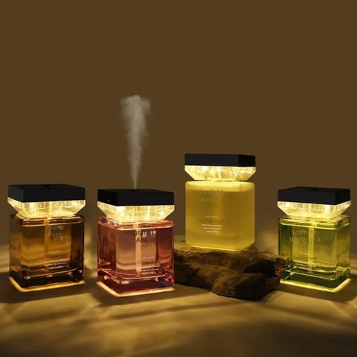 500ml Smart Rechargeable Aroma Diffuser – LED Ultrasonic Essential Oil Humidifier with Timer & Type-C Charging
