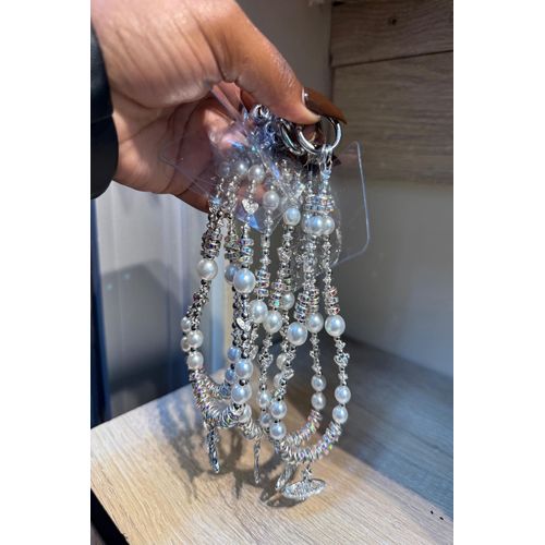 Phone Anti-losttheft Lanyard Key Short Wrist Pendant Colorful Round Bead Pendant Womens Hand-held Chain Mobile Phone Lanyard