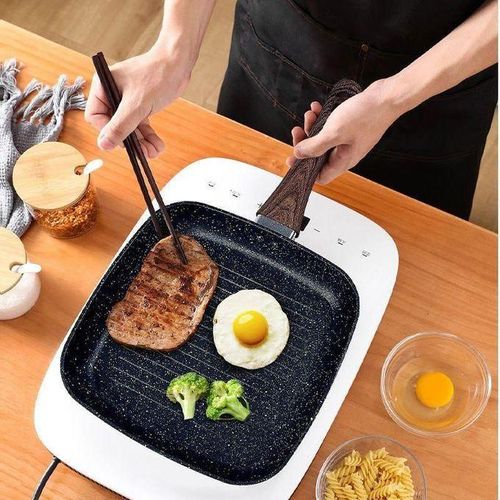 Grill Grill Pan - Nonstick Skillet for Stovetop Multi-Function Utility Fry Pan Non-Stick Griddle Cooking Pan Grill Pan for Steak Bacon Egg Grill Pan