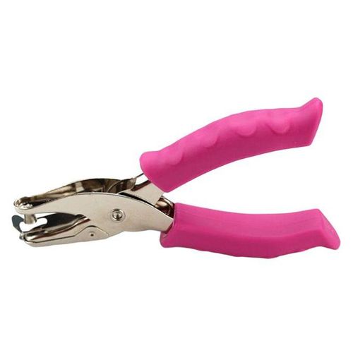 Metal Single Hole Punch Paper Punchers For Craft Pink 6mm