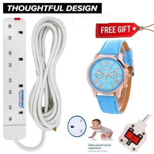 Power King power extension that support smart TV FRIDGE WASHING MACHINE POWER EXTENSION WITH FUSE LUXURY WATCH