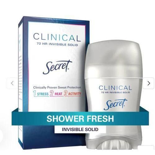 Secret Clinical Strength Invisible Solid Antiperspirant & Deodorant for Women, Shower Fresh
