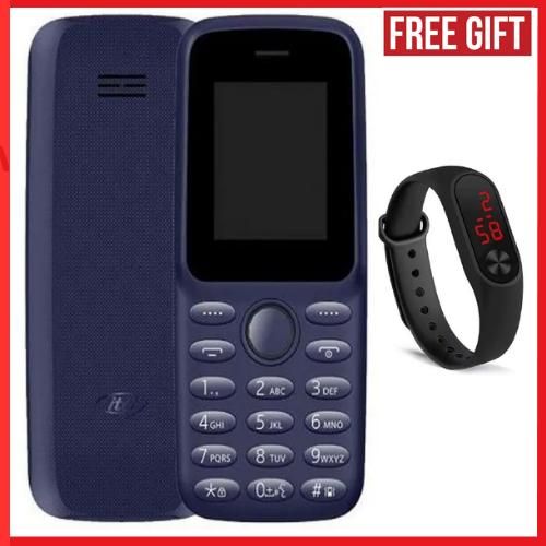 2163 18screen 1000mAh Bright TorchWireless FM- Dual Sim-Bluecomes with a strap
