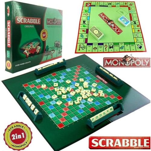 2 In 1 Monopoly Scrabble Game