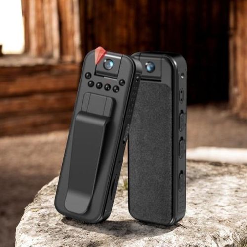 L7 Recorder Portable 1080P HD Body Worn Camera with Back Clip, Wide Angle View, Night Vision Mode, Compact