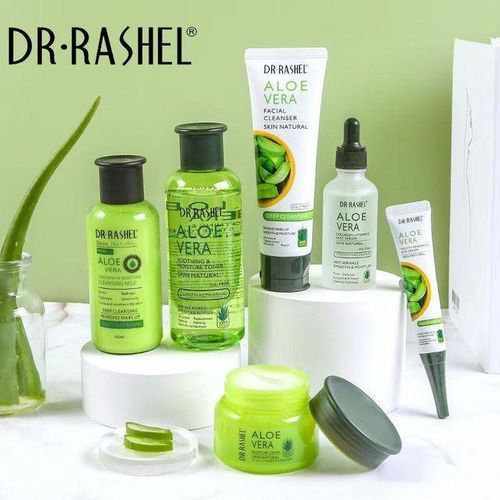 6 Pieces Set ALOE VERA deeply hydrates, calms irritation, reduces skin redness, regulates excess oil targets signs of aging