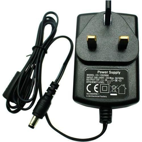 AC DC Power Adaptor 12V 2A Power Supply UK Plug