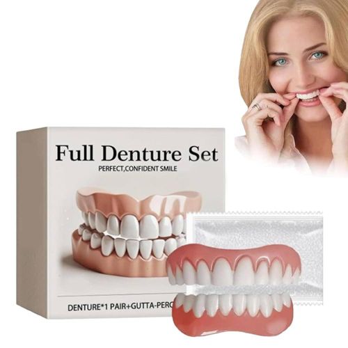 Full Denture Set , Silicone reline denture set,upper and lower denture reline kit 50g Big