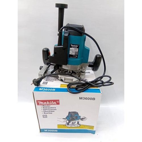 1800W Heavy Duty Electric Wood Router – 12mm Plunge Router with Depth Adjustment, Variable Speed, Dust Port & Accessories