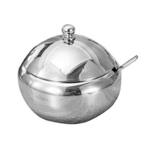 Stainless Steel Seasoning Jar Sugar Cereal Spice Bowl with