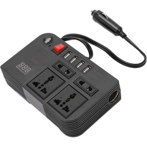 300W Smart Power Inverter DC to AC Converter Dual Outlets Digital Display Safety Fuses