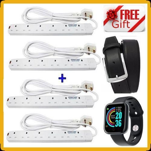 Power King 4*6 Way Power Extension Cable+ Extra Gifts