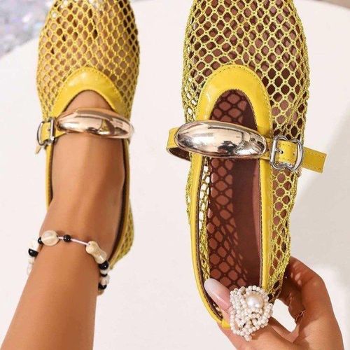BALLERINA FLAT SHOES YELLOW