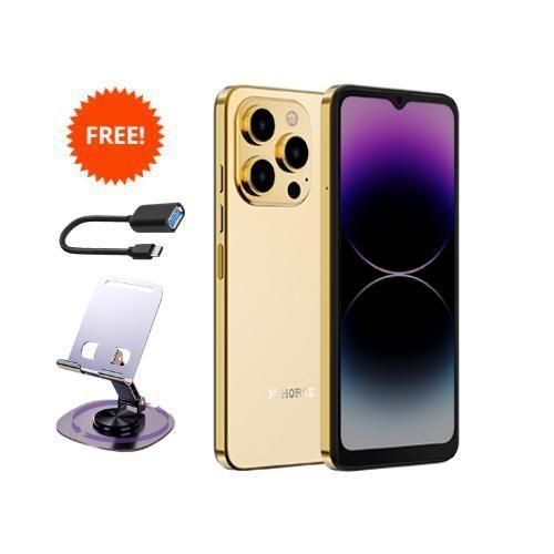 M Horse Hot 30 Play+ 6.6" HD Incell Display 64GB+4GB RAM 8MP Quad Core Processor Android 13 4G Type-C 5000mAh + Free Phone Stand + OTG Cable