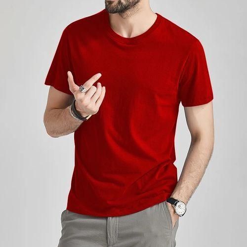 Unisex Heavy Duty Plain T Shirt -Red