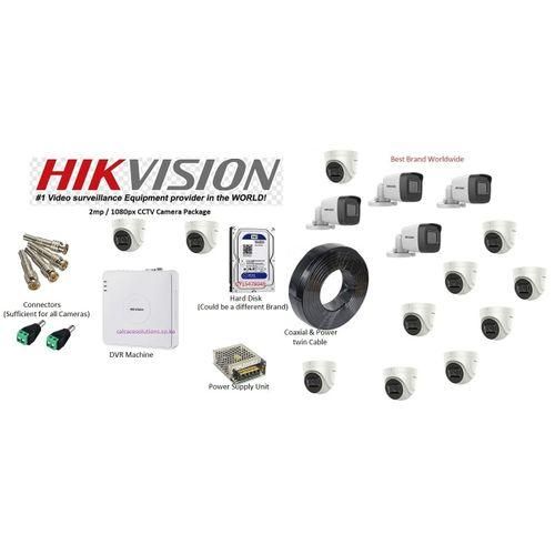 15 Pure HD CCTV CAMERAS (2MP) Kit With Night Vision + Phone Acess + Free BNC
