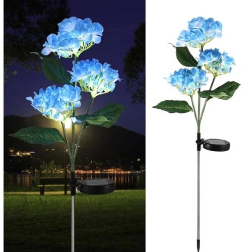 Jango Solar garden light blue flowers