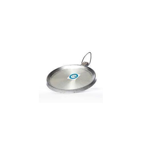 Heavy Duty Cast Aluminium Chapati Pan With Sturdy Metal Handle For Even Heat Distribution And Commercial Grade Durability, Thick Gauge Handcrafted Local Skillet For Roti Flatbreads And General Frying With Scratch Resistant Surface