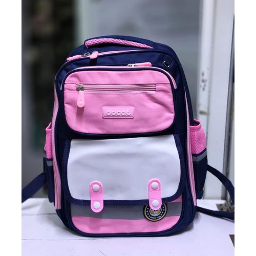 Kids School Backpack Durable Multi-Compartment Waterproof Bag with Front Pocket Side Holders