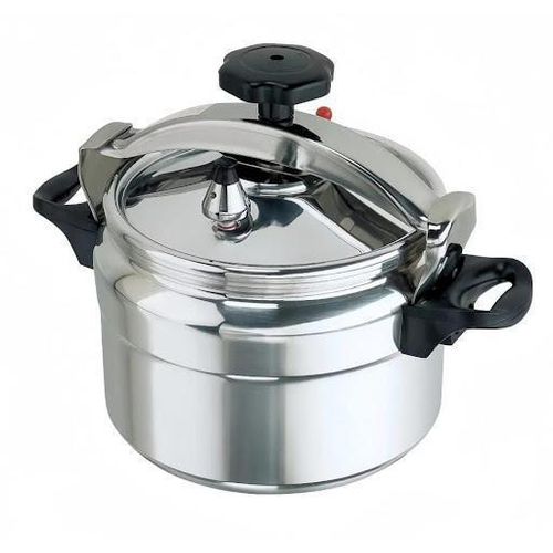 Non-Explosive Aluminum Pressure Cooker With Dual Handles for Fast and Safe Cooking, Heavy Duty Two Handle Aluminum Pressure Cooker With Secure Lock Lid for Home Kitchen Use