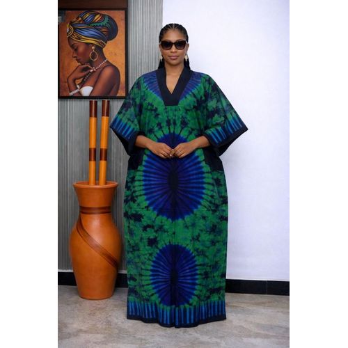 Ladies Ankara Cotton Maxi Dress Elegant Comfortable And Stylish
