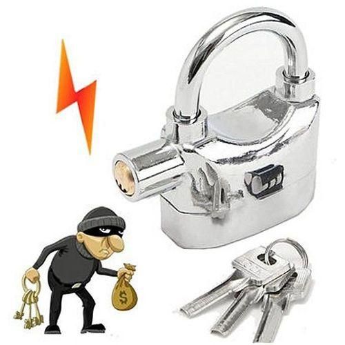 Tamper-proof Security Alarm Padlock Lock (Big)