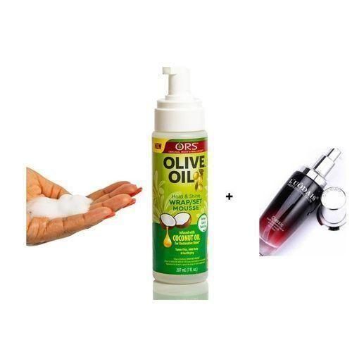 Ors Olive Oil Hold & Shine Wrap/Set Mousse+ Hair Serum