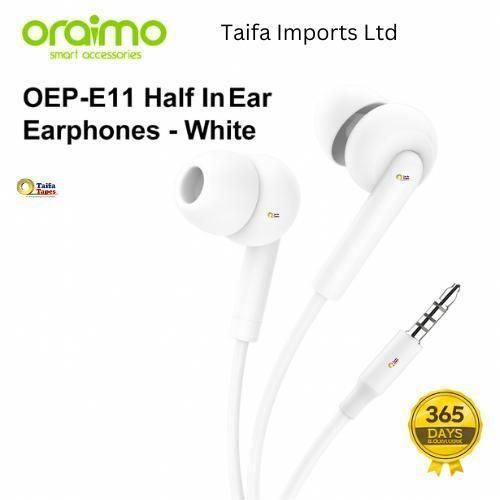 Wired Earphones Headphones – HD Stereo Calls, Noise Cancellation Earbuds, Ergonomic In-Ear Headset - Crystal Clear Sound - White